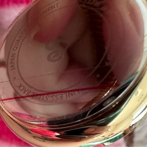 Malachite gold tone coil watch by Colleen Lopez - Picture 5 of 8